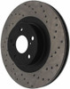 StopTech 128.47018R Sport Cross-Drilled Disc Brake Rotor