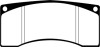 EBC Brakes DP3016C Redstuff Ceramic Low Dust Brake Pads Fits Mustang Mustang II