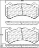 StopTech 309.13820 StopTech Sport Brake Pads Fits 09-18 GT-R Karma