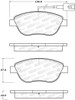 StopTech 308.16181 Street Disc Brake Pad Set Fits 12-19 500 700 Pickup
