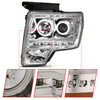 Anzo USA 111297 Projector Headlight Set w/Halo Fits 09-14 F-150