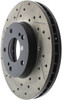 StopTech 127.42050R Sport Cross-Drilled And Slotted Disc Brake Rotor Fits 300ZX