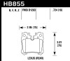 Hawk Performance HB855B.724 HPS 5.0 Disc Brake Pad