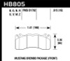 Hawk Performance HB805V.615 DTC-50 Disc Brake Pad Fits 15-19 Mustang