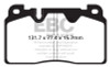 EBC Brakes DP22168 Greenstuff 2000 Series Sport Brake Pads