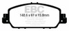 EBC Brakes DP33014C Redstuff Ceramic Low Dust Brake Pads Fits 13-23 Accord HR-V