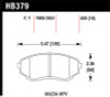 Hawk Performance HB379Y.626 LTS Disc Brake Pad Fits 92-98 MPV