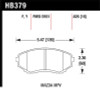 Hawk Performance HB379Y.626 LTS Disc Brake Pad Fits 92-98 MPV