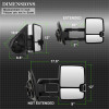 Spyder Auto 9936760 XTune Door Mirror Set