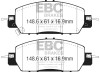 EBC Brakes DP33062C Redstuff Ceramic Low Dust Brake Pads Fits 16-17 Accord