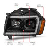 Anzo USA 111543 Projector Headlight Set Fits 05-07 Grand Cherokee (WK)