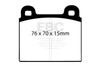 EBC Brakes DP3103C Redstuff Ceramic Low Dust Brake Pads