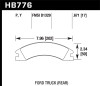 Hawk Performance HB776Y.671 LTS Disc Brake Pad