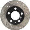 StopTech 127.33057L Sport Cross-Drilled And Slotted Disc Brake Rotor