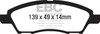 EBC Brakes UD1592 Ultimax  Brake Pads Fits 12-18 Versa