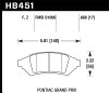Hawk Performance HB451F.668 HPS Disc Brake Pad Fits 04 Grand Prix