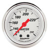 AutoMeter 1311 Arctic White 5 Gauge Set Fuel/Oil/Speedo/Volt/Water