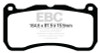 EBC Brakes DP43013R Yellowstuff Street And Track Brake Pads Fits 13-14 Mustang