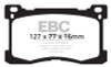 EBC Brakes DP41882R Yellowstuff Street And Track Brake Pads Fits 12-16 Equus
