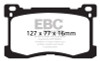 EBC Brakes DP41882R Yellowstuff Street And Track Brake Pads Fits 12-16 Equus
