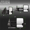 Spyder Auto 9936746 XTune Door Mirror Set