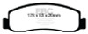 EBC Brakes DP61892 6000 Series Greenstuff Truck/SUV Brakes Disc Pads