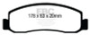 EBC Brakes DP61892 6000 Series Greenstuff Truck/SUV Brakes Disc Pads
