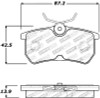 StopTech 309.08860 StopTech Sport Brake Pads Fits 01-19 Fiesta Focus