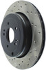StopTech 128.51035R Sport Cross-Drilled Disc Brake Rotor Fits Genesis Coupe