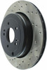 StopTech 128.51035R Sport Cross-Drilled Disc Brake Rotor Fits Genesis Coupe