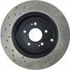 StopTech 128.51035R Sport Cross-Drilled Disc Brake Rotor Fits Genesis Coupe