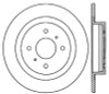 StopTech 127.42021L Sport Cross-Drilled And Slotted Disc Brake Rotor Fits 300ZX