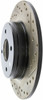 StopTech 127.42021L Sport Cross-Drilled And Slotted Disc Brake Rotor Fits 300ZX