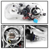 Spyder Auto 5078445 Halo LED Projector Headlights Fits 97-03 Expedition F-150