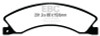 EBC Brakes DP63021 6000 Series Greenstuff Truck/SUV Brakes Disc Pads