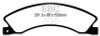 EBC Brakes DP63021 6000 Series Greenstuff Truck/SUV Brakes Disc Pads