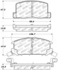 StopTech 309.06570 StopTech Sport Brake Pads Fits 91-05 MR2 MR2 Spyder