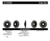 StopTech 127.45078R Sport Cross-Drilled And Slotted Disc Brake Rotor Fits 3
