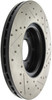 StopTech 127.45078R Sport Cross-Drilled And Slotted Disc Brake Rotor Fits 3