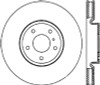 StopTech 128.42076R Sport Cross-Drilled Disc Brake Rotor Fits 03-08 350Z G35