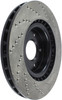 StopTech 128.42076R Sport Cross-Drilled Disc Brake Rotor Fits 03-08 350Z G35