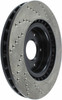 StopTech 128.42076R Sport Cross-Drilled Disc Brake Rotor Fits 03-08 350Z G35