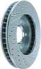 StopTech 227.62057R Select Sport Cross-Drilled And Slotted Disc Brake Rotor