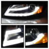 Spyder Auto 5080752 DRL LED Projector Headlights Fits 09-12 A4