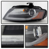 Spyder Auto 5080752 DRL LED Projector Headlights Fits 09-12 A4