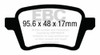 EBC Brakes UD1722 Ultimax  Brake Pads Fits 14-20 500L