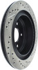 StopTech 127.42077R Sport Cross-Drilled And Slotted Disc Brake Rotor