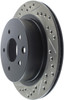 StopTech 127.42077R Sport Cross-Drilled And Slotted Disc Brake Rotor