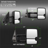 Spyder Auto 9936661 XTune Door Mirror Set