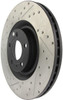 StopTech 127.33087R Sport Cross-Drilled And Slotted Disc Brake Rotor Fits S4